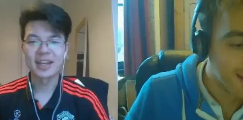 James teaching a student in a live online lesson